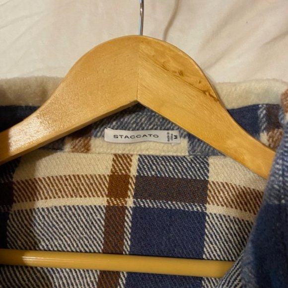 Staccato Plaid Shacket NWOT - Picture 3 of 3